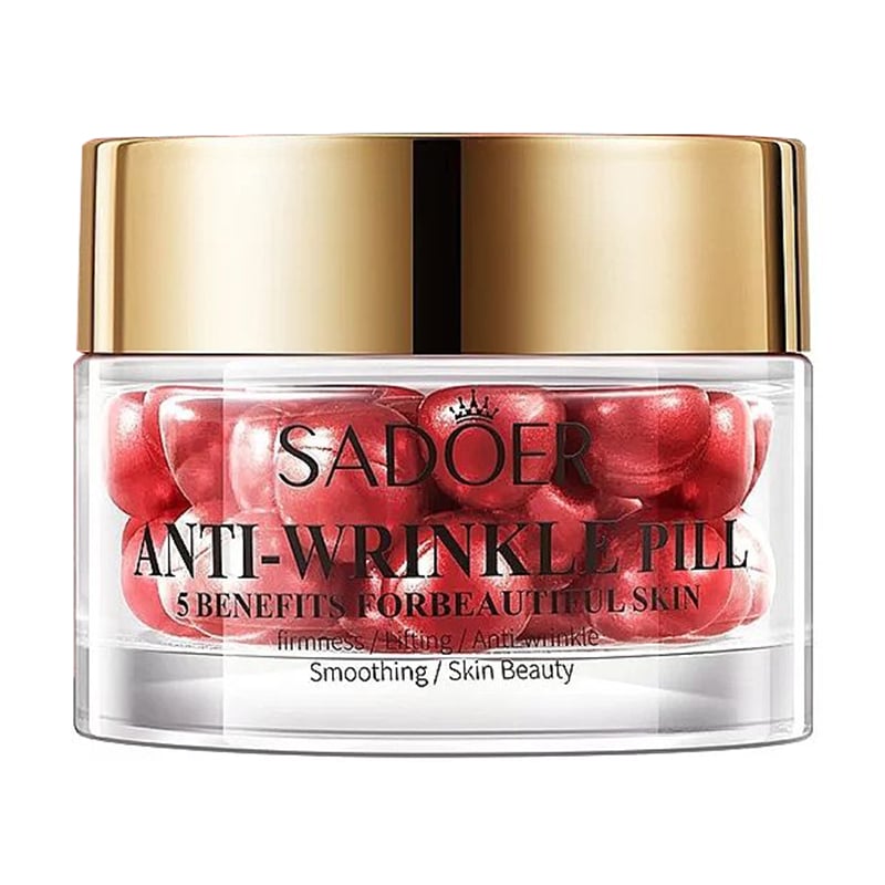 Концентрована емульсія для обличчя Sadoer Anti-Wrinkle Pill Essential Oil проти зморщок, 30 капсул
